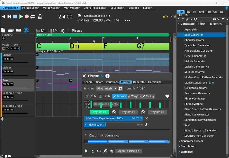 音乐创作软件 Music Developments Rapid Composer v5.4.1