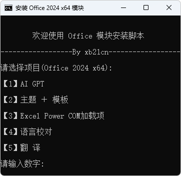 xb21cn Office 2024 绿化精简三合一版【12月版】