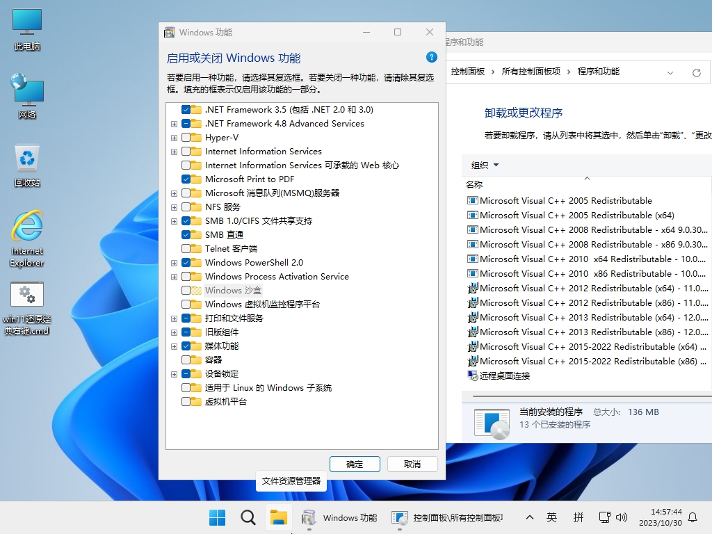 小修 Windows 11 Pro 22631.4751 轻度精简版 二合一[1.69G]